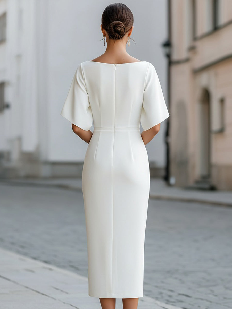 ÉMILIE – Robe midi à l’allure élégante – Noria Paris