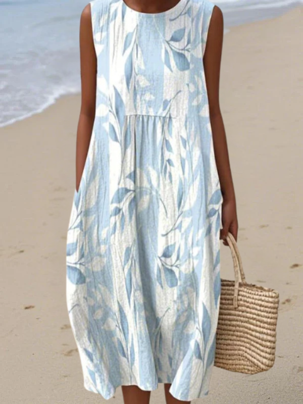 Joy | Robe midi Feuillage