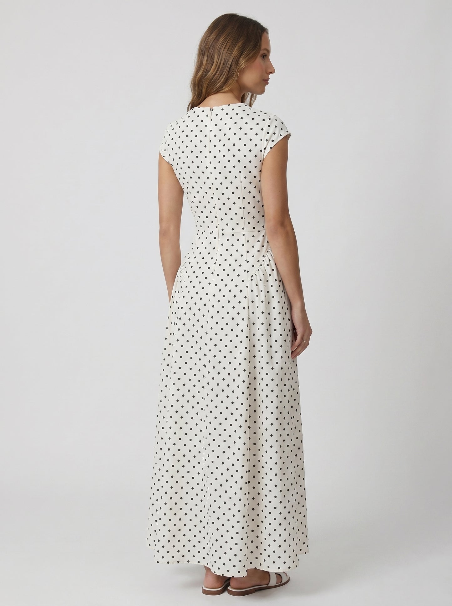 ALBA – Robe longue à pois