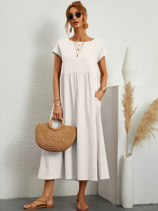 ISABELLE – Robe midi à l’allure élégante – Noria Paris