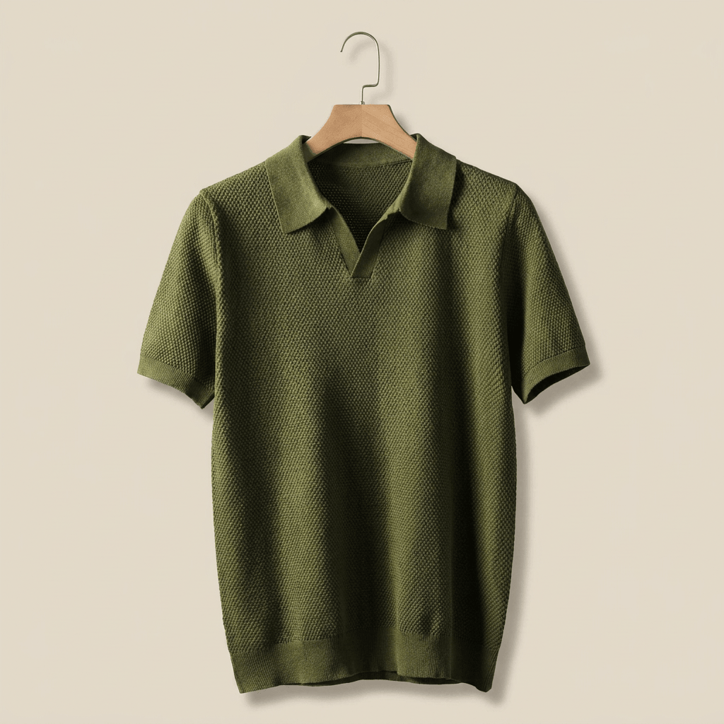 NORIA Polo de algodón texturizado