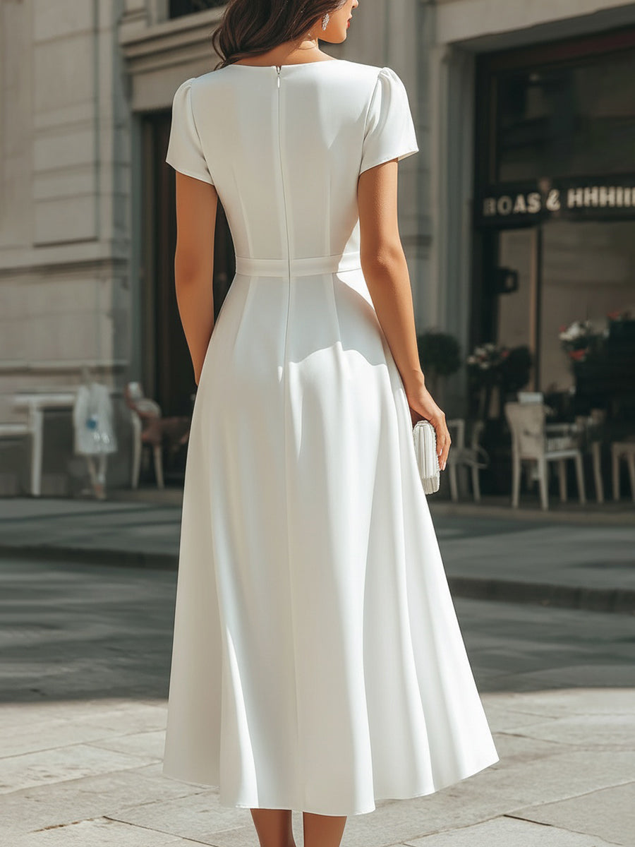 CÉLESTINE – Robe midi à l’allure élégante – Noria Paris