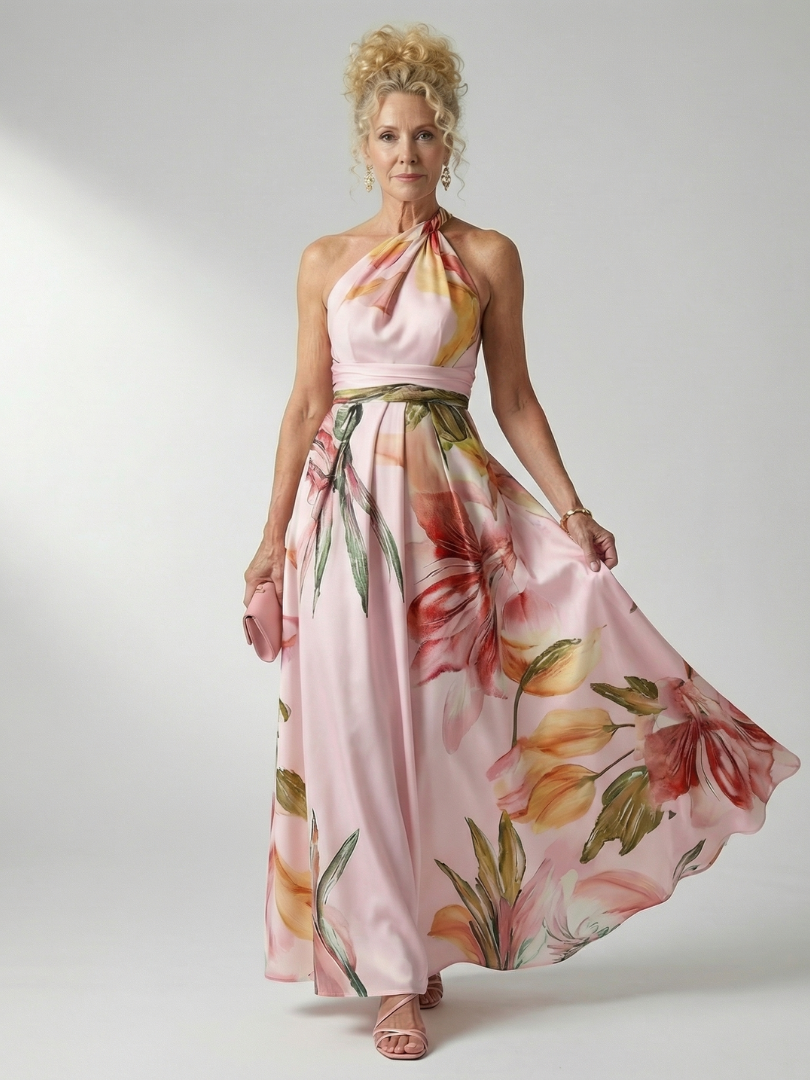 NORIA | Vestido largo floral fluido