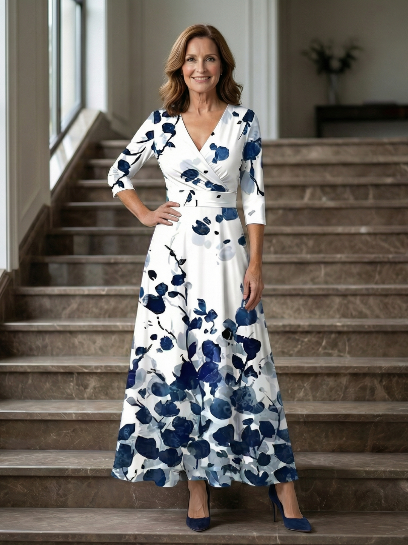 NATHALIE – Robe midi au toucher soyeux – Noria Paris