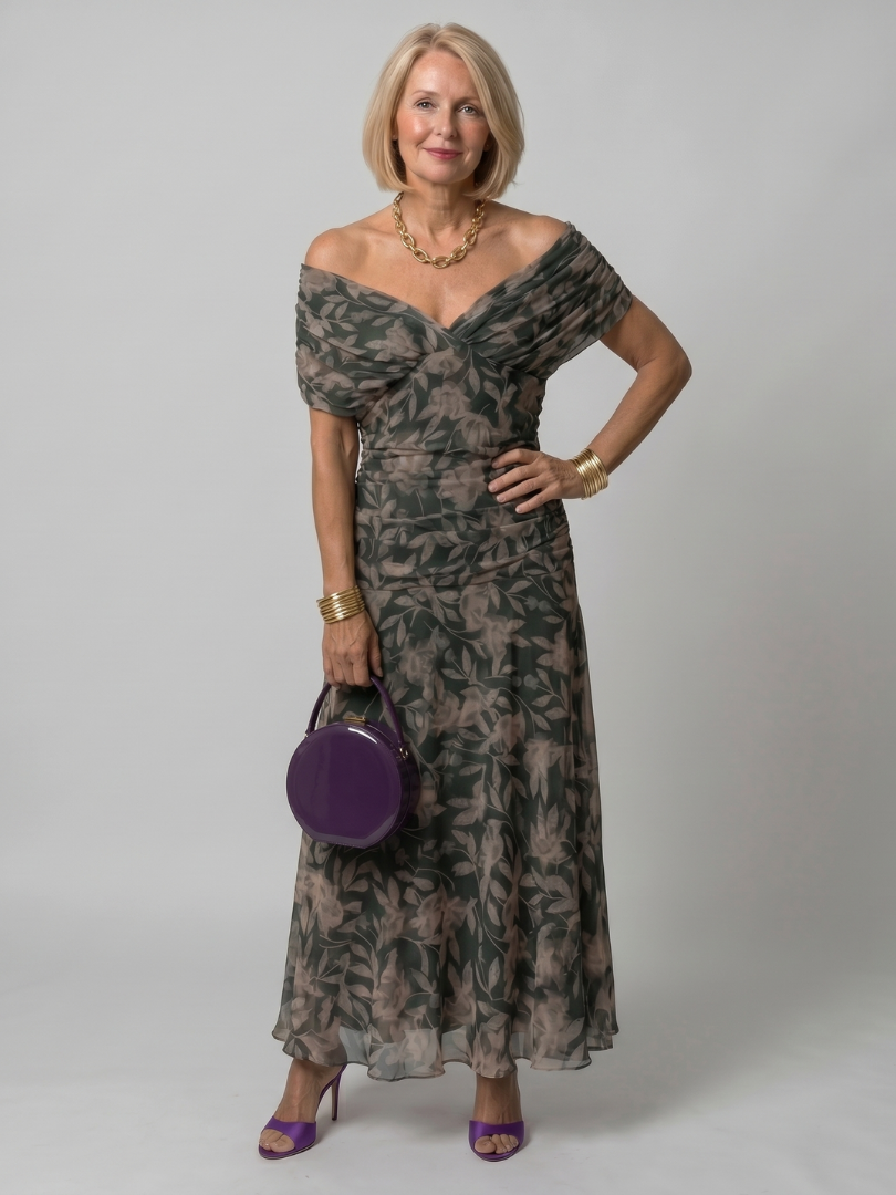 NORIA | Vestido de largo medio escotado