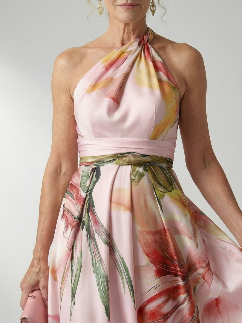 NORIA | Vestido largo floral fluido