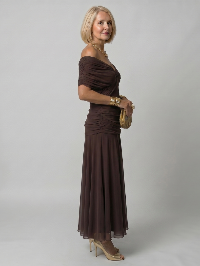 NORIA | Vestido de largo medio escotado