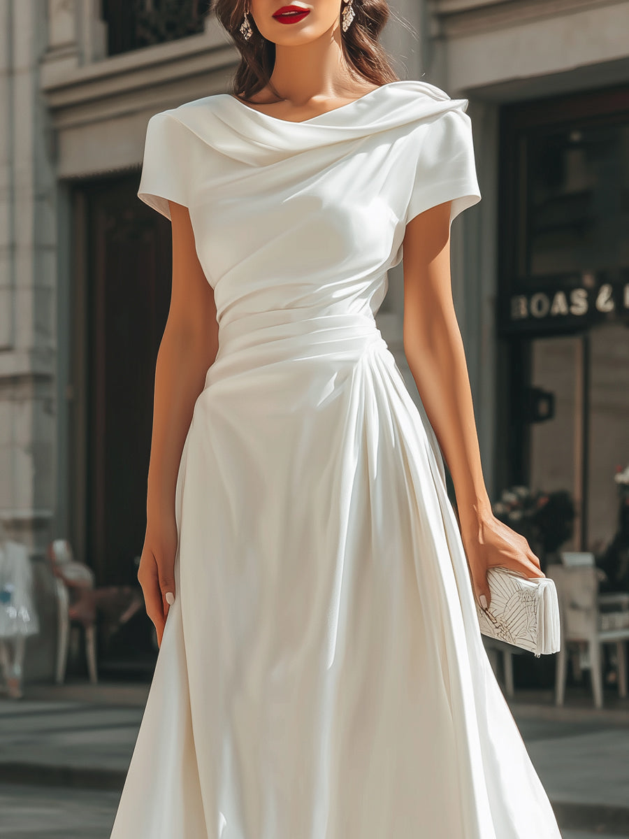 CÉLESTINE – Robe midi à l’allure élégante – Noria Paris