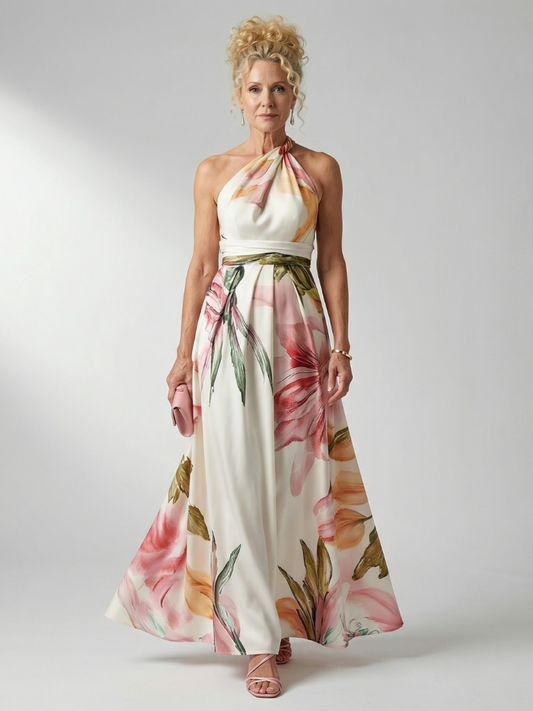 NORIA | Vestido largo floral fluido