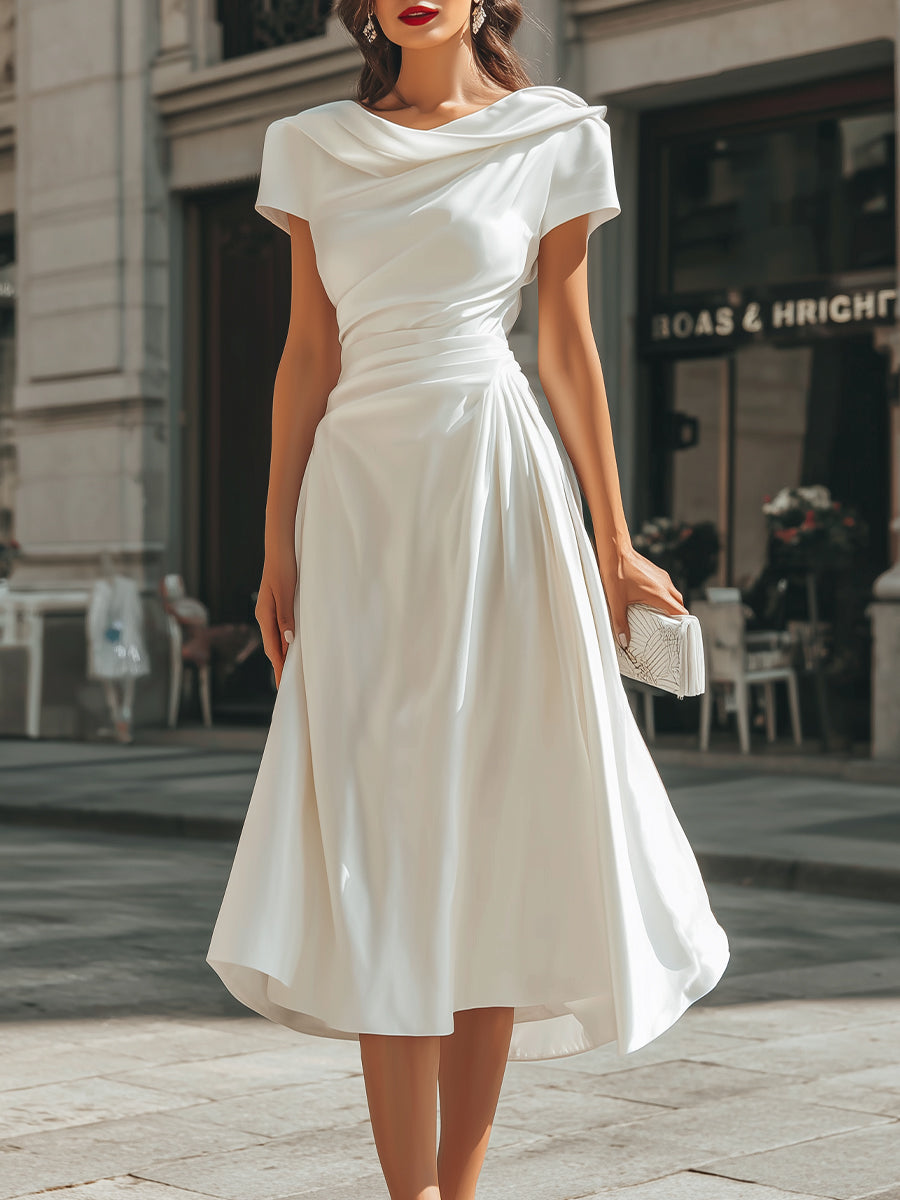 CÉLESTINE – Robe midi à l’allure élégante – Noria Paris