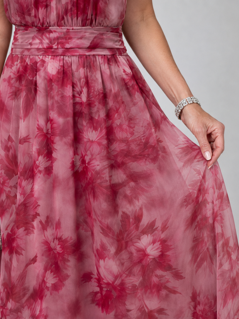 NORIA | Vestido de largo medio con escote al cuello