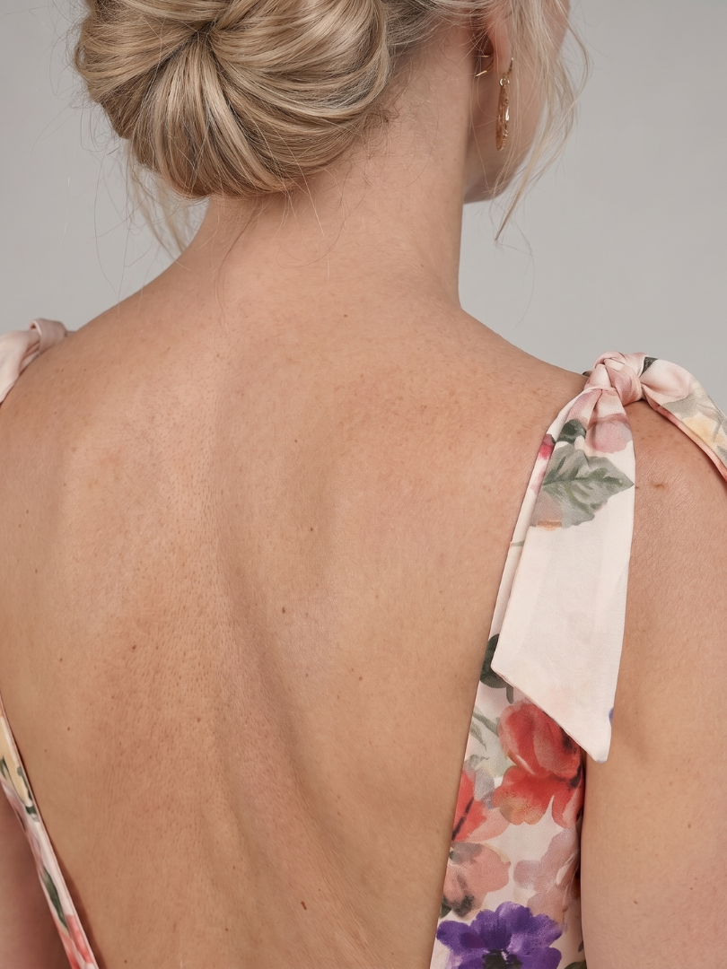 NORIA | Vestido largo sin mangas con falda fluida