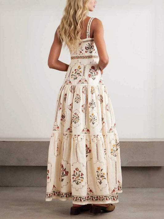 ALBA – Robe longue bohème à imprimé floral