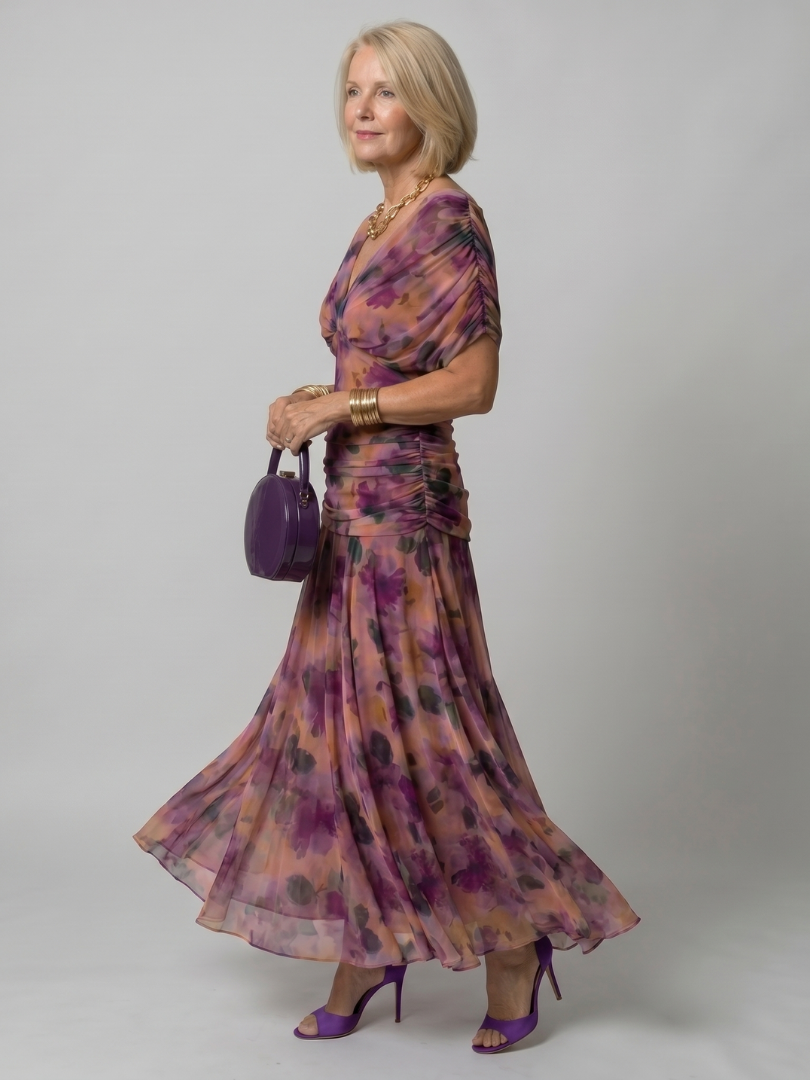 NORIA | Vestido de largo medio escotado