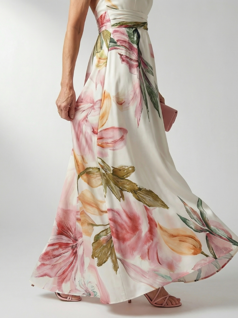 NORIA | Vestido largo floral fluido