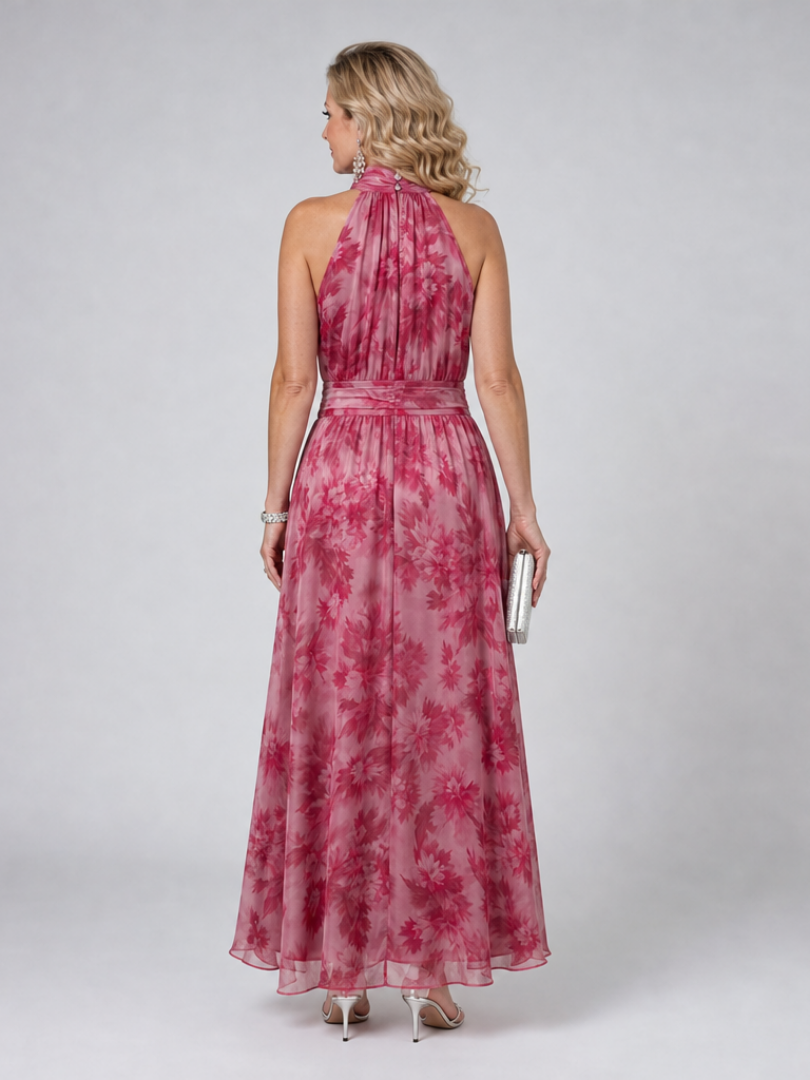 NORIA | Vestido de largo medio con escote al cuello