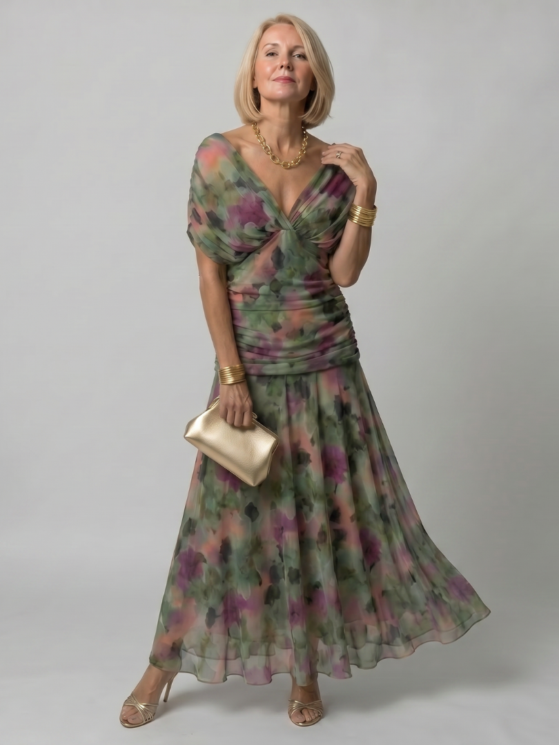 NORIA | Vestido de largo medio escotado
