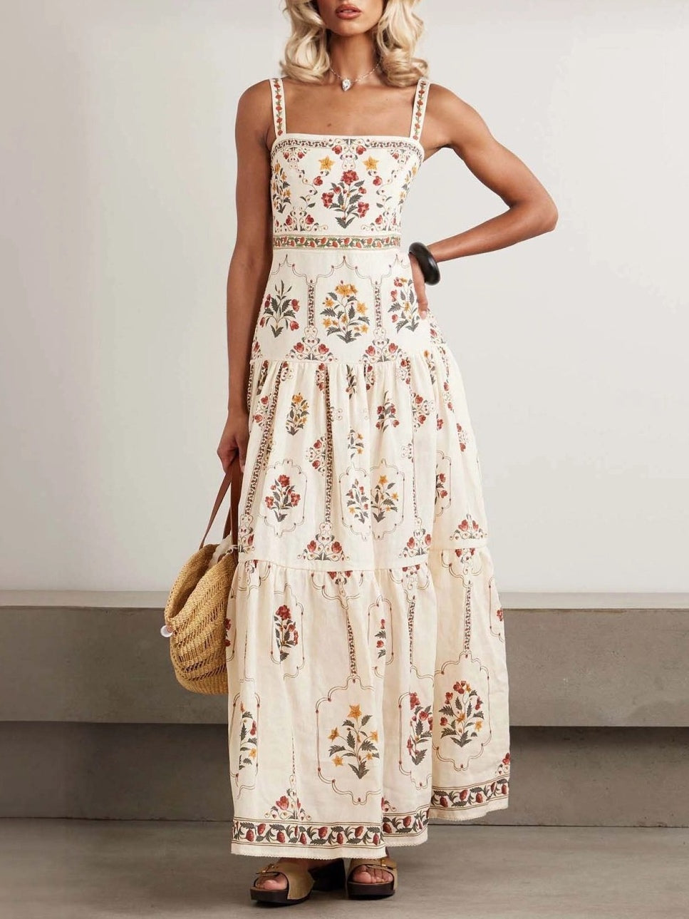 ALBA – Robe longue bohème à imprimé floral
