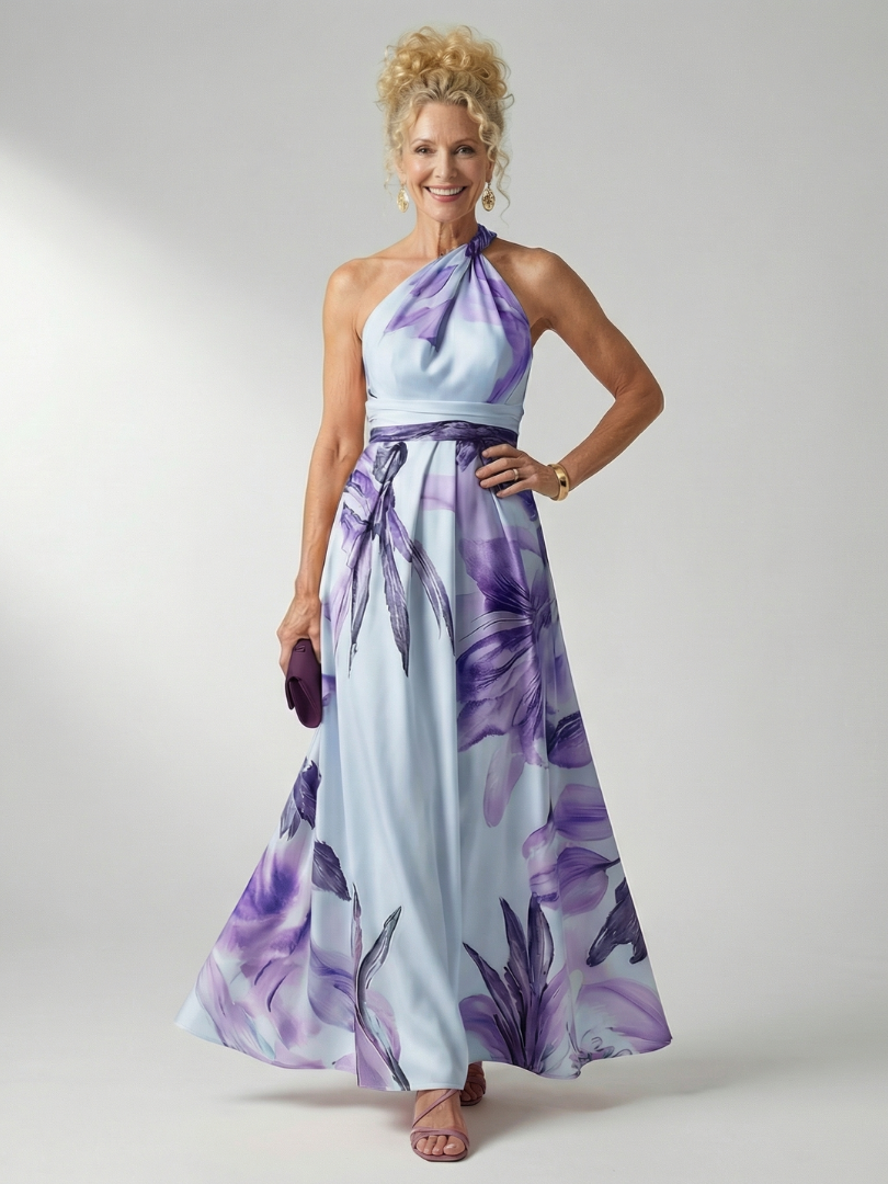 NORIA | Vestido largo floral fluido
