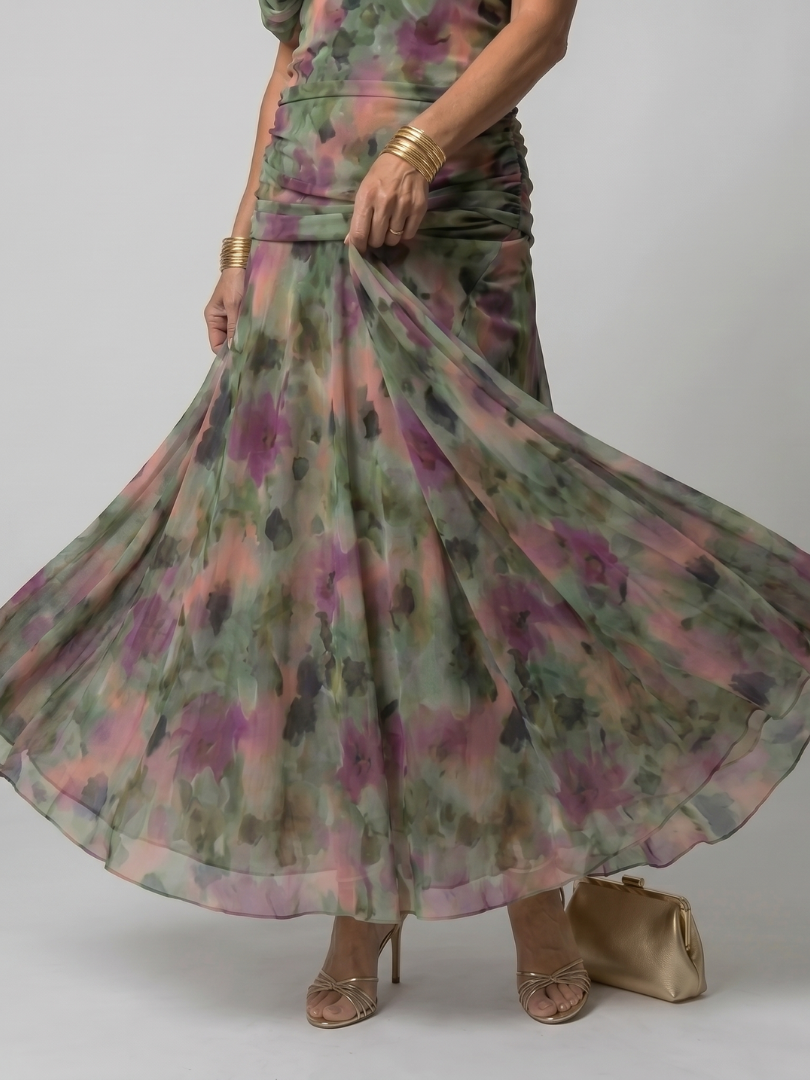 NORIA | Vestido de largo medio escotado