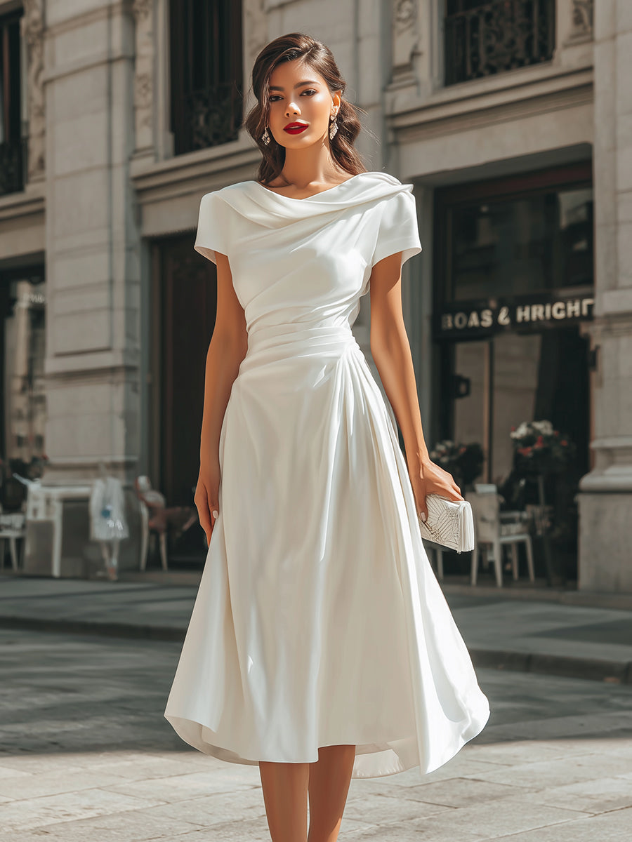 CÉLESTINE – Robe midi à l’allure élégante – Noria Paris