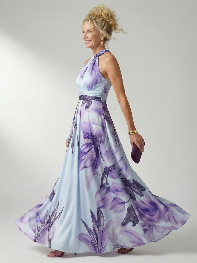NORIA | Vestido largo floral fluido
