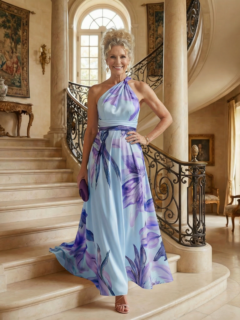 NORIA | Vestido largo floral fluido