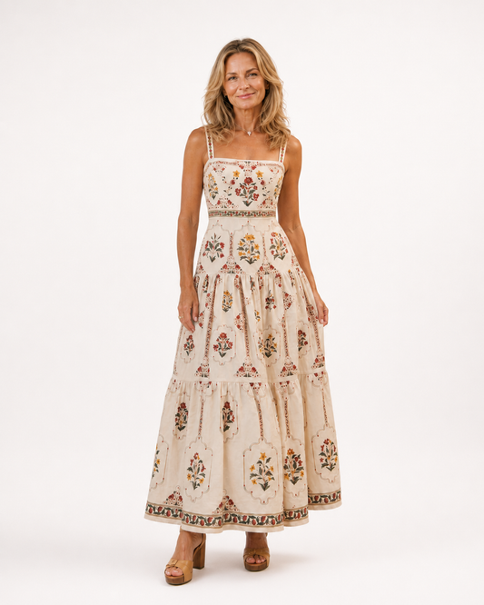 AMÉLIE – Robe Longue Fleurie