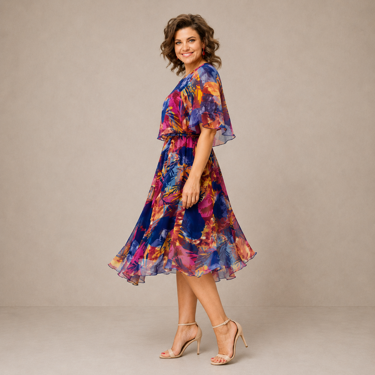 VICTOIRE – Robe midi à l’allure élégante – Noria Paris