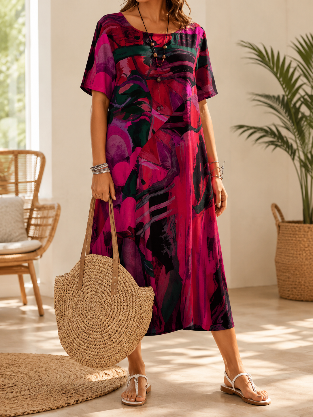 ÉLISE – Robe midi à l’allure élégante – Noria Paris