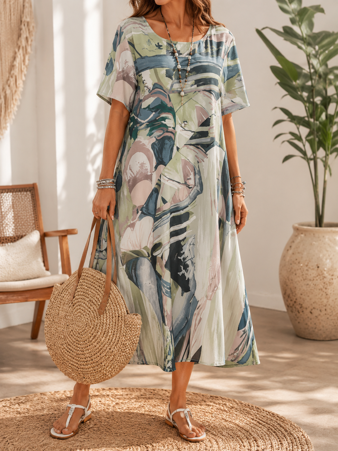 ÉLISE – Robe midi à l’allure élégante – Noria Paris