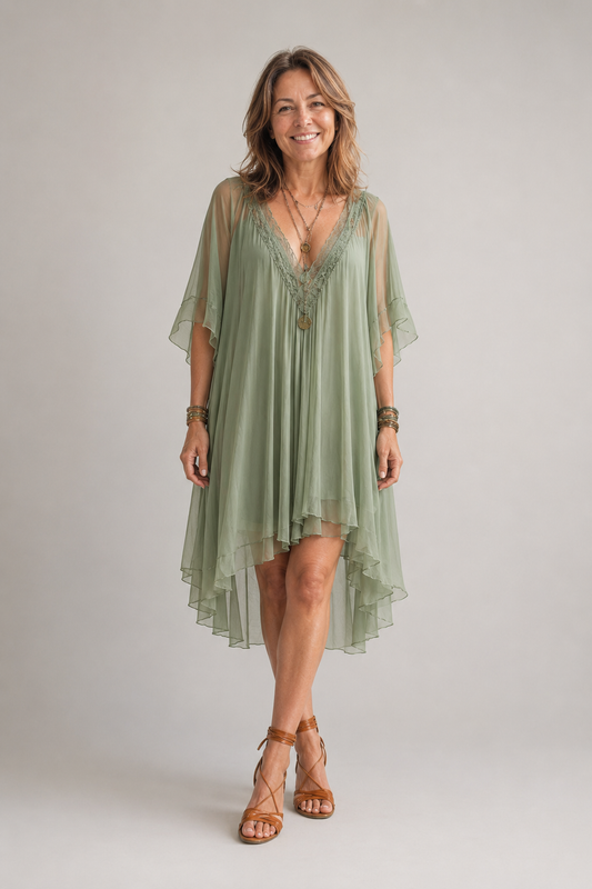 SOLÈNE – Robe fluide bohème chic