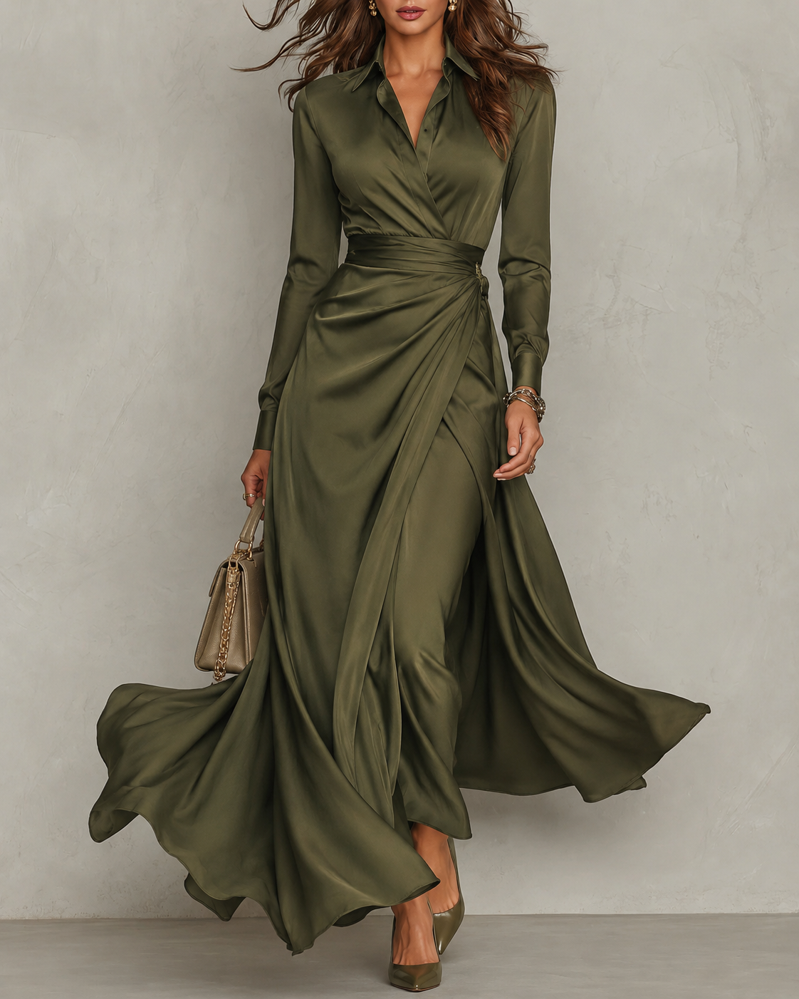 LÉONTINE – Robe longue à l’allure élégante – Noria Paris