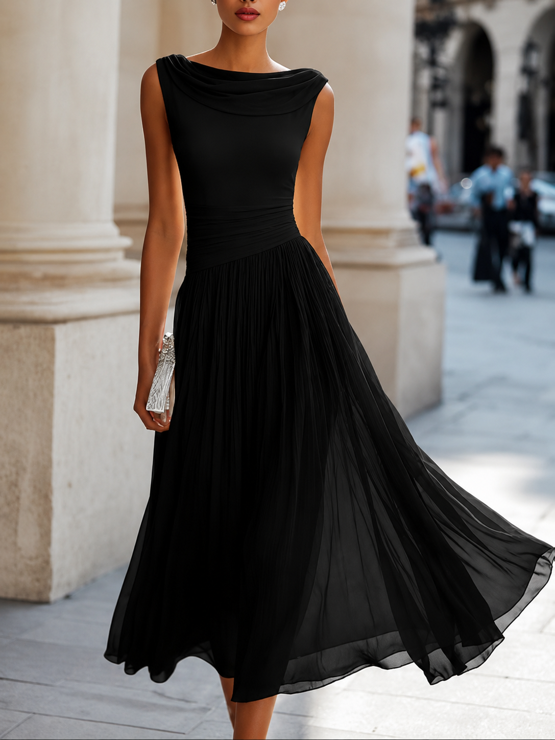 NATALIE – Robe midi à l’allure élégante – Noria Paris