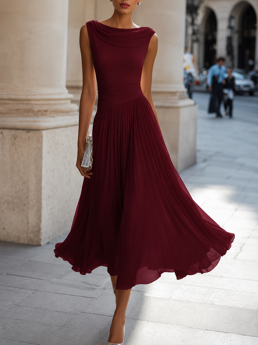 NATALIE – Robe midi à l’allure élégante – Noria Paris
