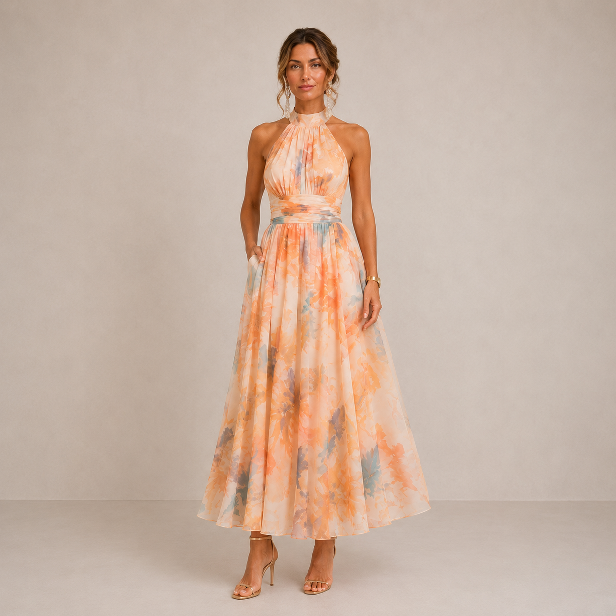 LILIANE – Robe midi à l’allure élégante – Noria Paris