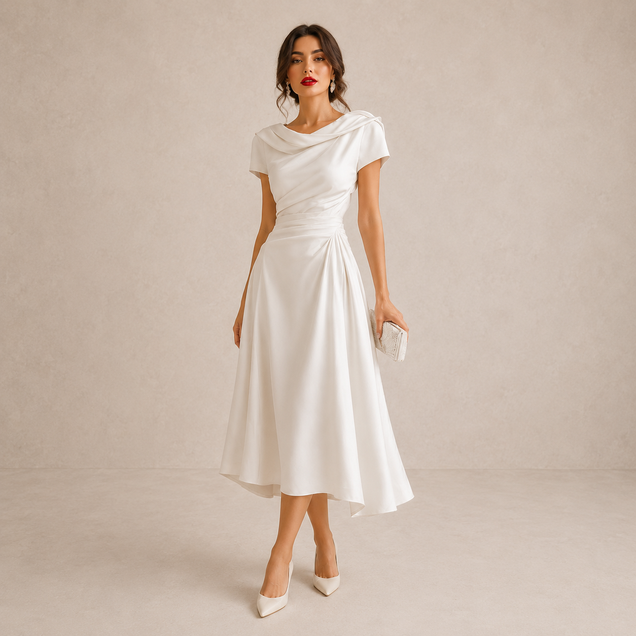 CÉLESTINE – Robe midi à l’allure élégante – Noria Paris