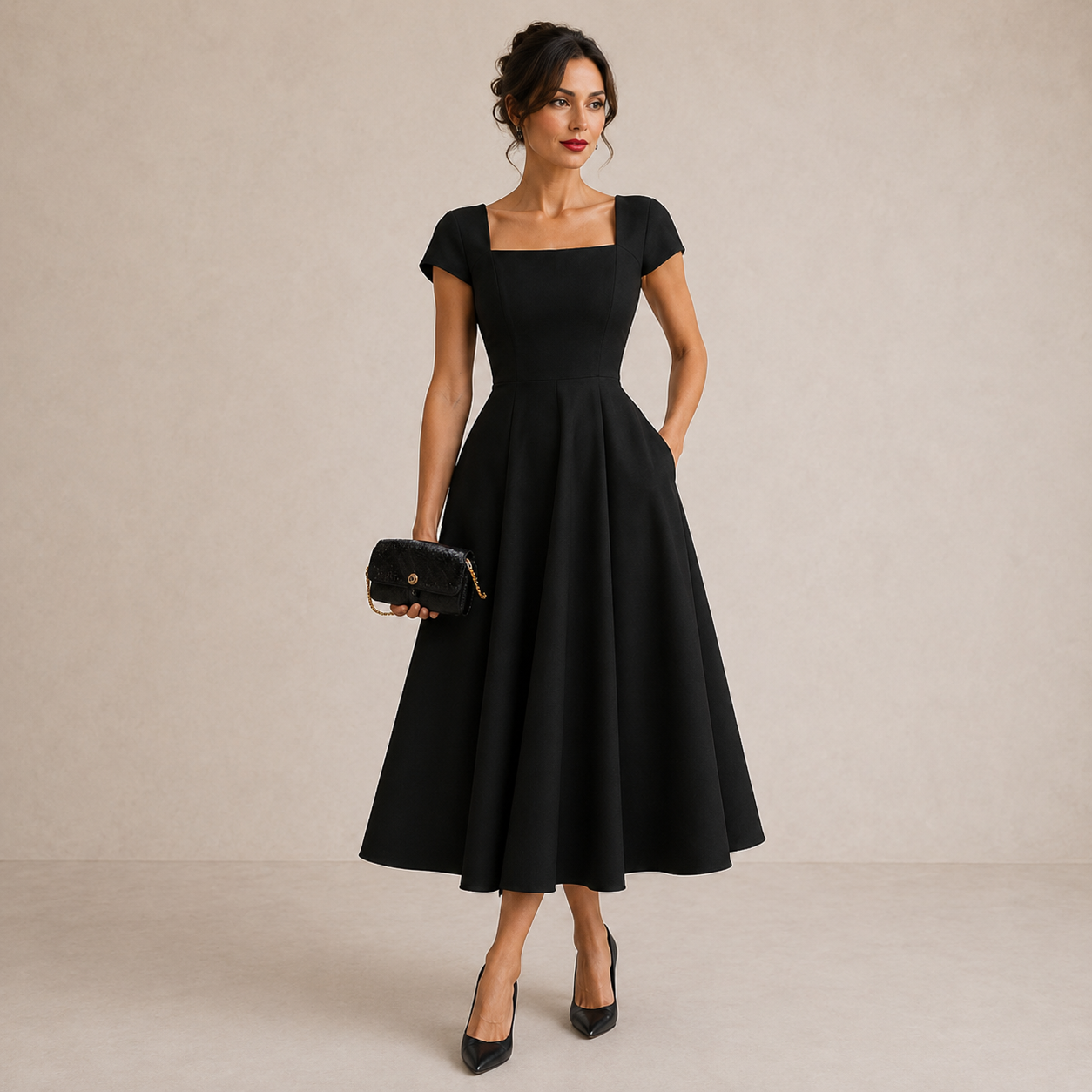 ROSALIE – Robe midi à l’allure élégante – Noria Paris