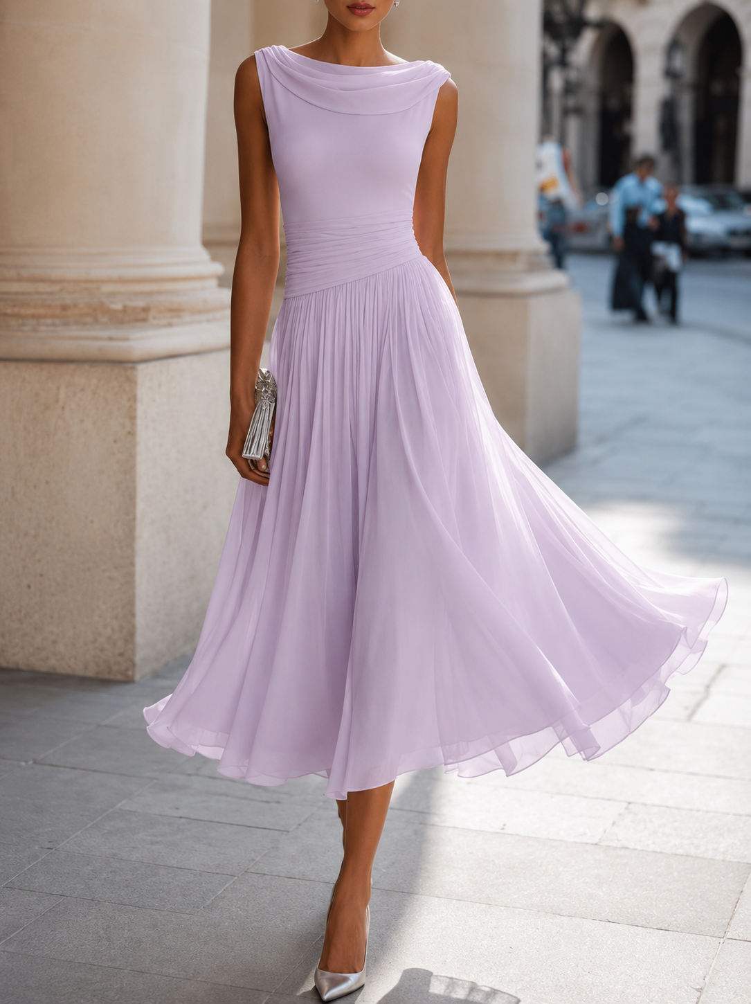 NATALIE – Robe midi à l’allure élégante – Noria Paris
