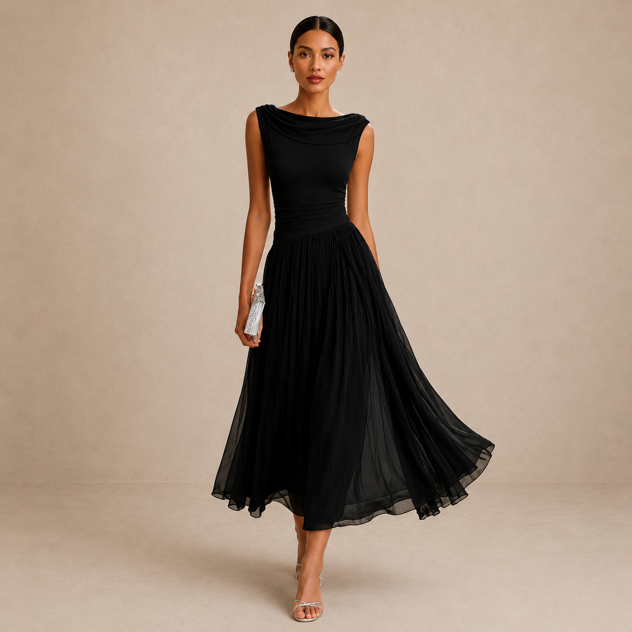 NATALIE – Robe midi à l’allure élégante – Noria Paris