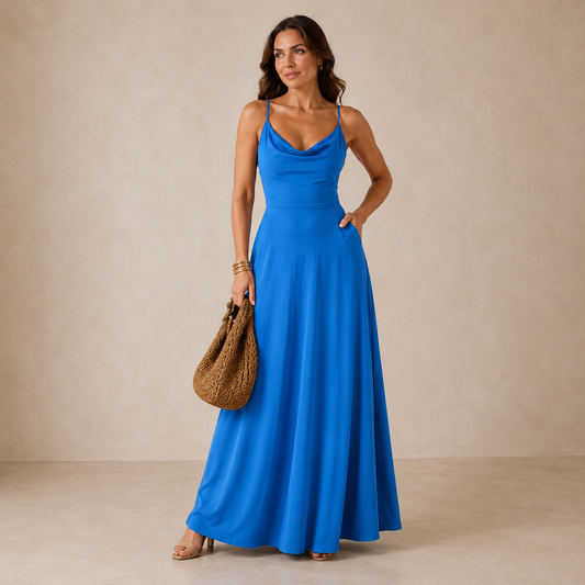 LÉNA – Robe longue à l’allure élégante – Noria Paris