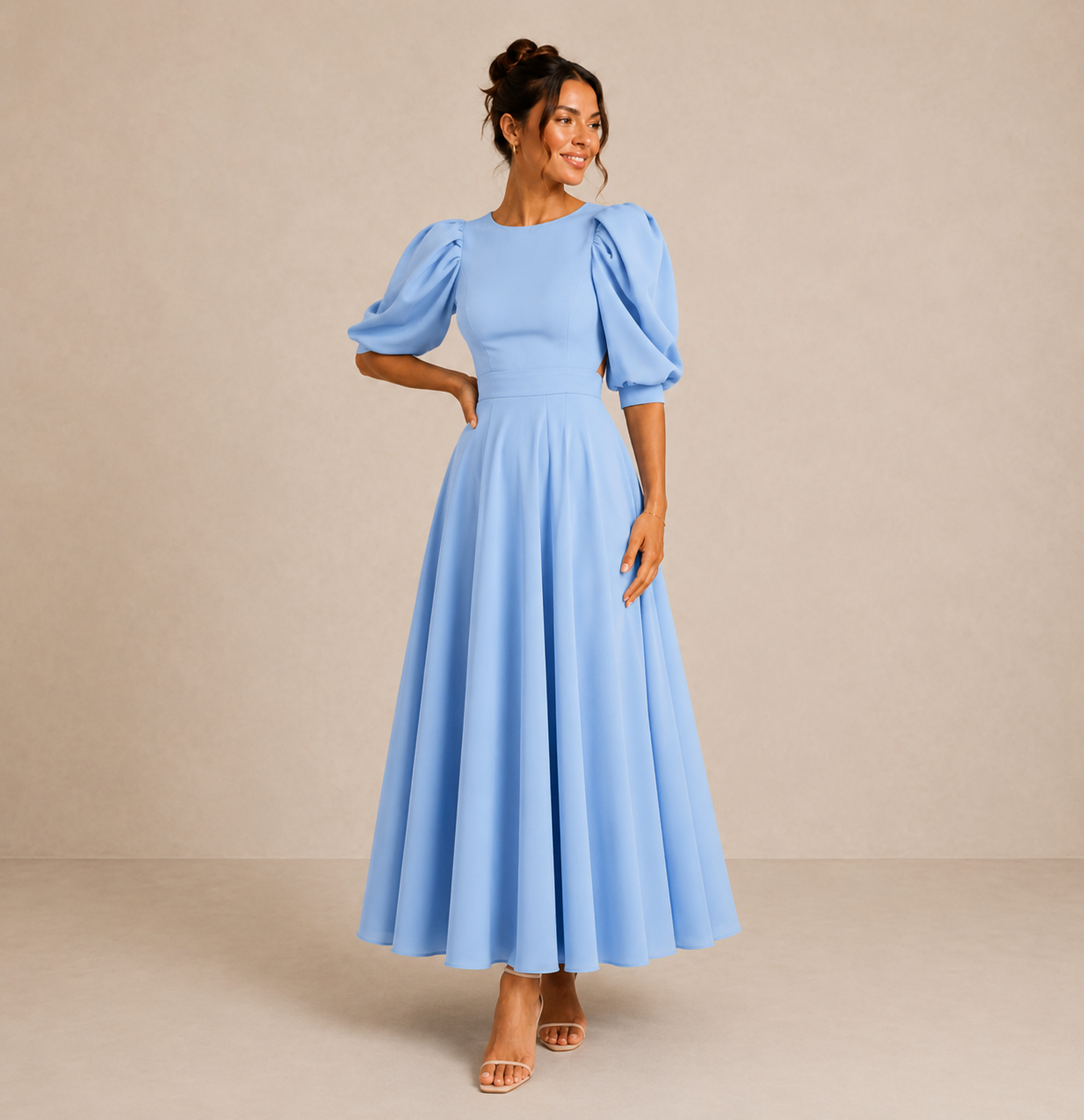 CÉLIA – Robe midi à l’allure élégante – Noria Paris