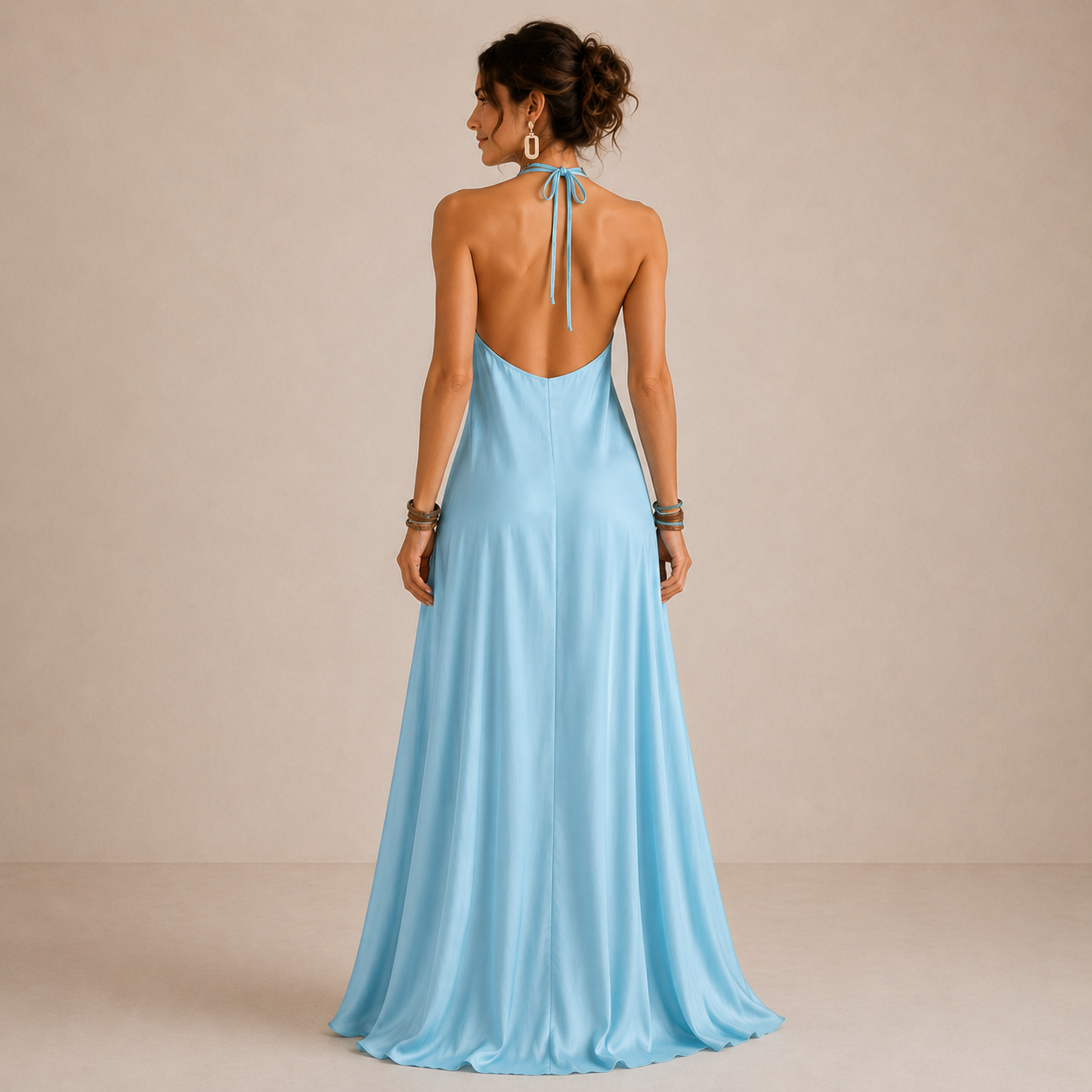 ALINE – Robe longue en tulle aérien – Noria Paris