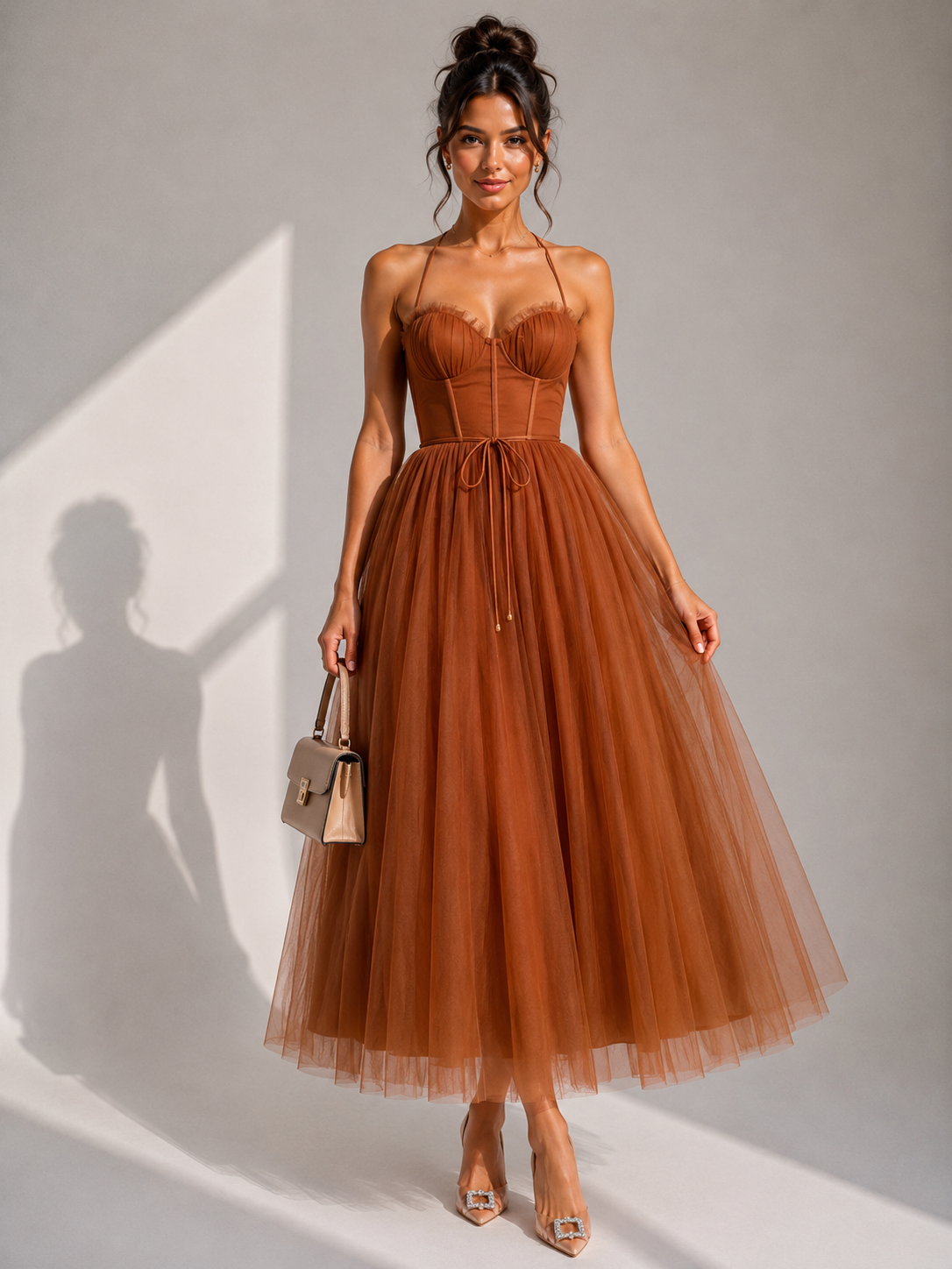 MILA – Robe midi à l’allure élégante – Noria Paris