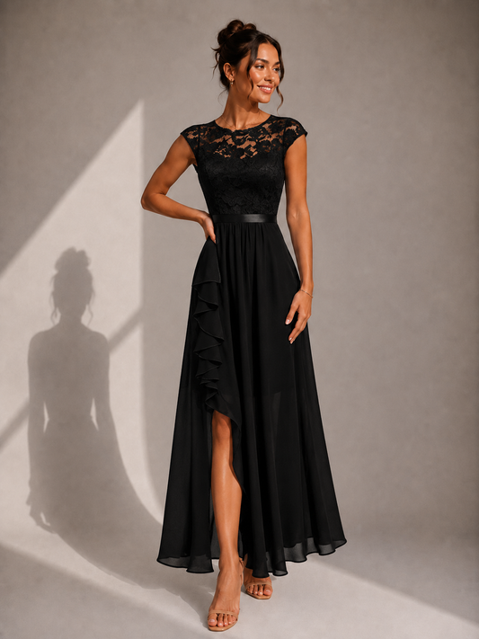 JUSTINE – Robe longue en tulle aérien – Noria Paris