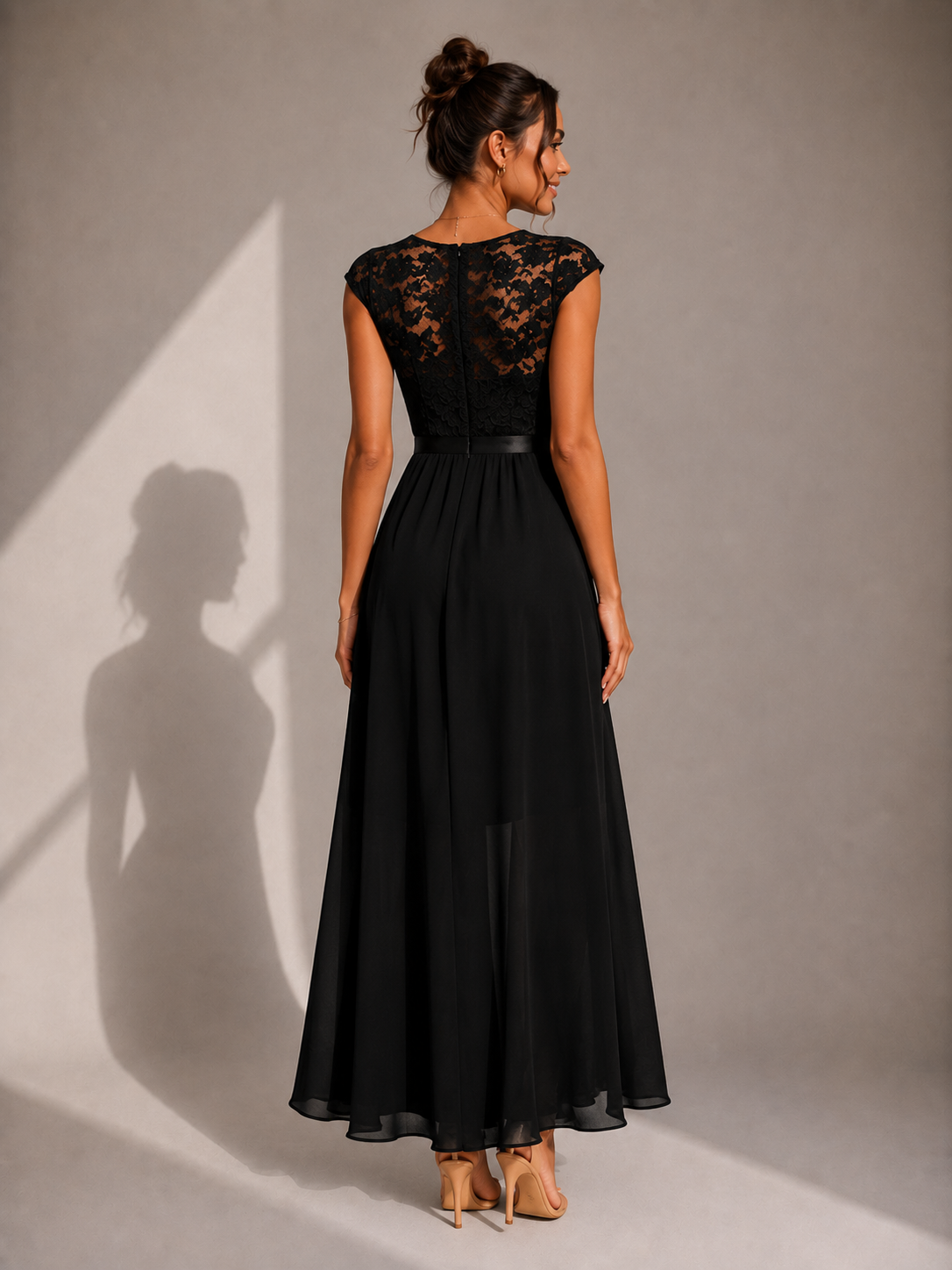 JUSTINE – Robe longue en tulle aérien – Noria Paris