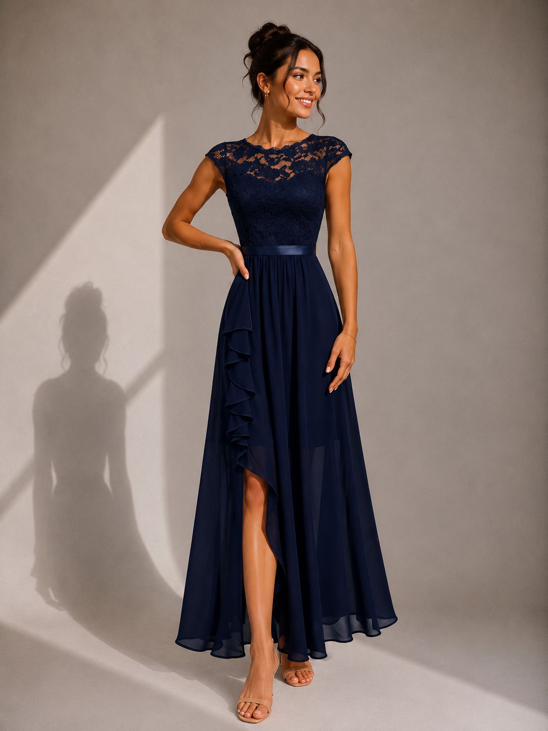 JUSTINE – Robe longue en tulle aérien – Noria Paris