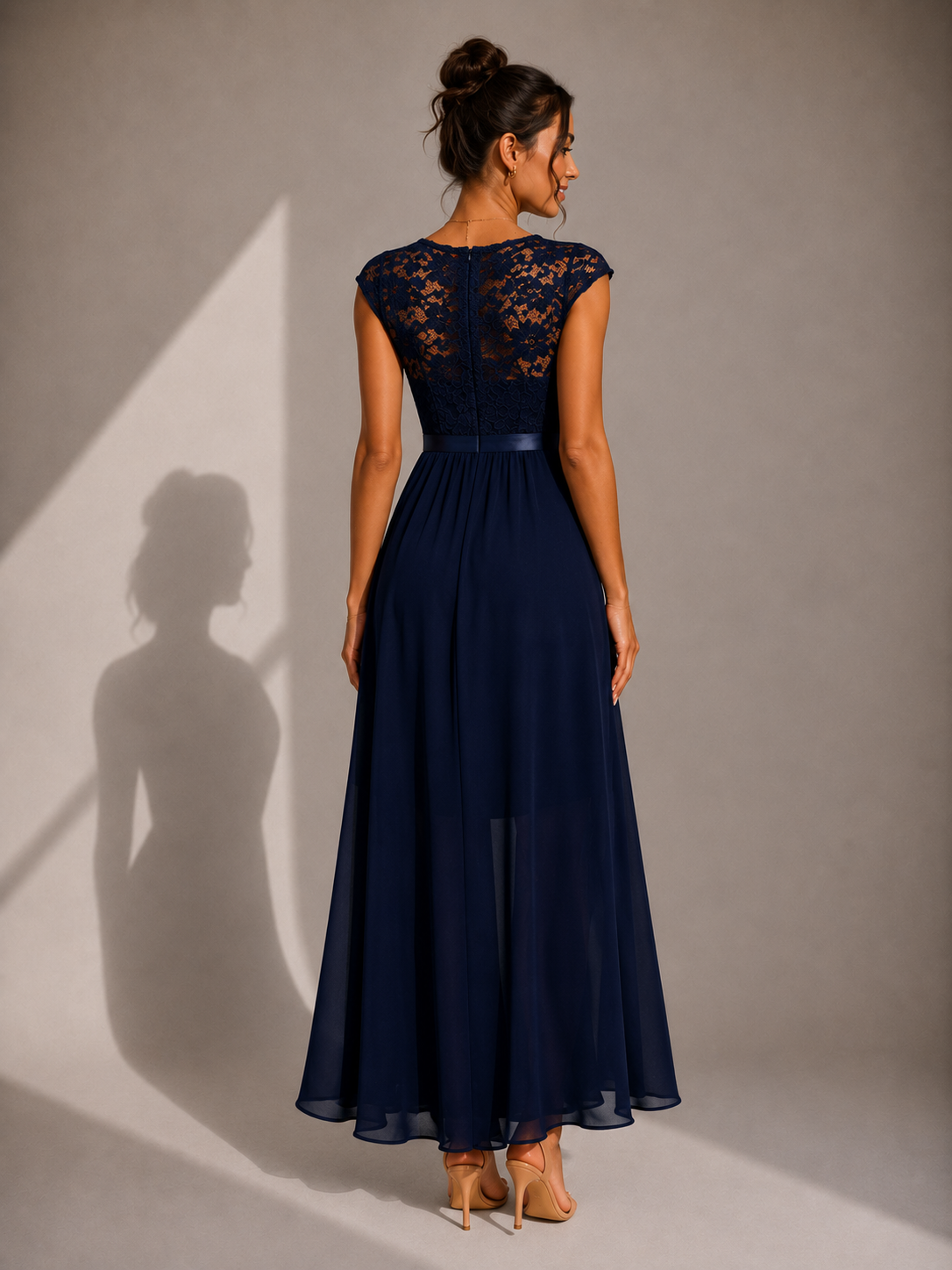 JUSTINE – Robe longue en tulle aérien – Noria Paris