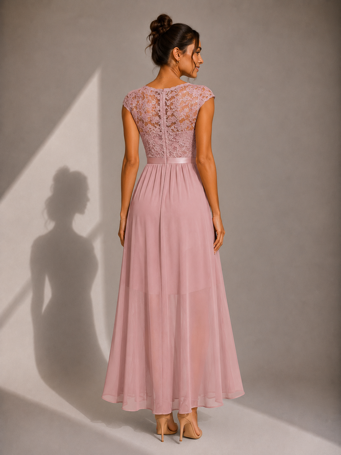 JUSTINE – Robe longue en tulle aérien – Noria Paris