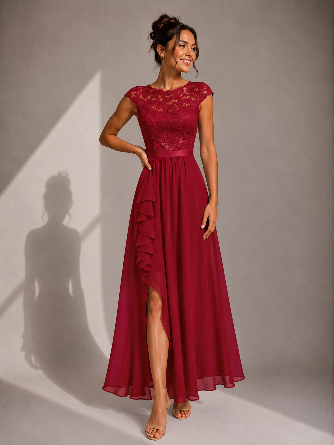 JUSTINE – Robe longue en tulle aérien – Noria Paris